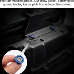10pcs Aluminum M6 X 20 Car Styling Modification Fender Washer License Plate Bolts Car Decoration