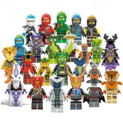 6Pcs Anime Movies Fans Action Figures Battle Building Block Kit Set - Collectible Mini Battle Figures Minifigures Set for Hours of Fun Combat Stitching Figures Toys Blocks Sets