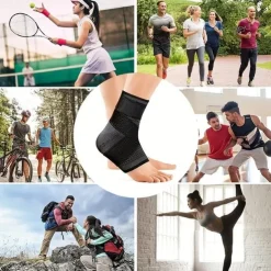 2pcs Ankle Support Braces, Breathable Compression Ankle Sleeves With Adjustable Wrap, Elastic Ankle Brace Stabilizer - Ideal For Sports, Fitness, Running, Climbing