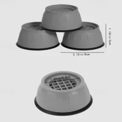 4Pcs Anti Vibration Feet Pads Rubber Mat Slipstop Silent Universal Washing Machine Refrigerator Support Dampers Stand