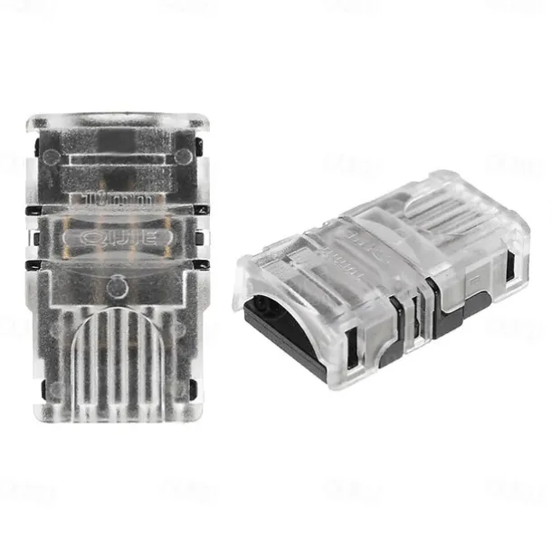 5PCS 4Bin 10mm No-waterproof Flexible Strip Light Hippo Buckle 5050 RGB LED Light Bar Quick Connector Easy to Install Wire and Strip Light Connector DC5-36V