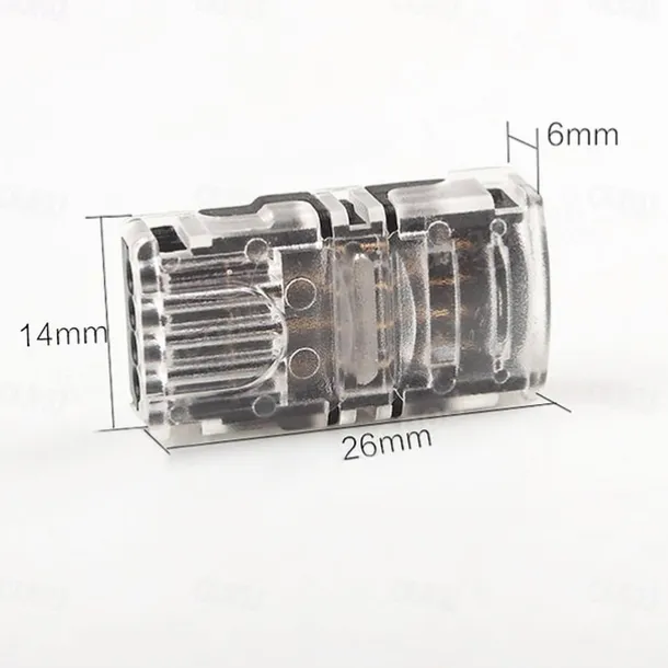 5PCS 4Bin 10mm No-waterproof Flexible Strip Light Hippo Buckle 5050 RGB LED Light Bar Quick Connector Easy to Install Wire and Strip Light Connector DC5-36V