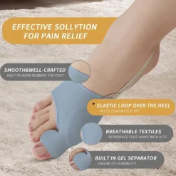 2Pcs Bunion Corrector for Women Men Big Toe Straightener Bunions Correction Women Men Bunion Splint Bunion Pads for Bunions Relief Hallux Valgus Pain Relief Comfortable Breathable for Day Night