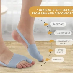 2Pcs Bunion Corrector for Women Men Big Toe Straightener Bunions Correction Women Men Bunion Splint Bunion Pads for Bunions Relief Hallux Valgus Pain Relief Comfortable Breathable for Day Night