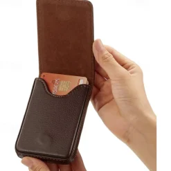 1pcs Business Card Holder PU Leather Business Card Case Pocket Wallet with Magnetic Shut