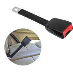 2Pcs Car Auto Seat Belt Extender Extention Buckle Safety Clip 25CM*5CM Universal Safety Seatbelt Auto Interior Modeling Safety Clip For 21mm Locking Tab Car Accessory