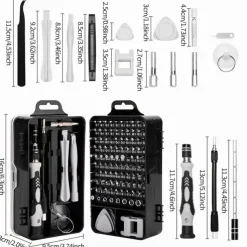 115pcs Car Precision Screwdriver Repair Tool Kit, Multi-function Electronic Screwdriver Set, Watch Mobile Phone Disassembly Repair Screwdriver Tools