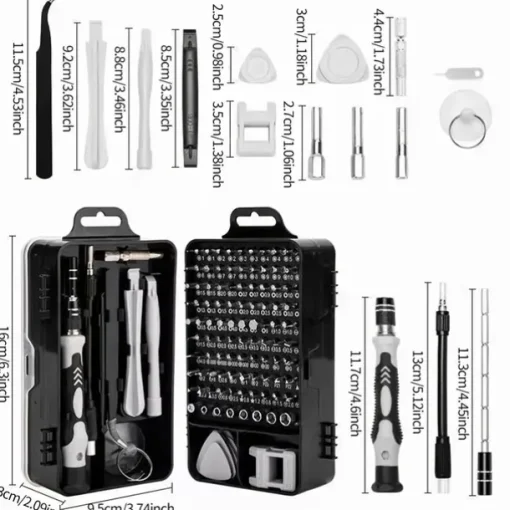 115pcs Car Precision Screwdriver Repair Tool Kit, Multi-function Electronic Screwdriver Set, Watch Mobile Phone Disassembly Repair Screwdriver Tools