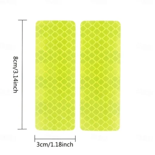 10Pcs Car Reflective Sticker Traffic Safety Night Warning Mark Car Reflective Strip Tape Luminous Car Bumper Reflective Decals