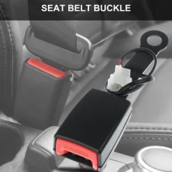 2PCs Car Seat Belt Lock Universal Auto Car Safety Seat Lock Camlock Car Seat Belt Buckle Socket Plug Connector Car Accessories Replacement Part