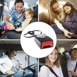 2PCs Car Seat Belt Lock Universal Auto Car Safety Seat Lock Camlock Car Seat Belt Buckle Socket Plug Connector Car Accessories Replacement Part