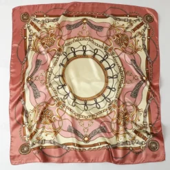 1pcs 90*90cm Fashion Chain Print Scarves Women Shawl Satin Hijab Female Bandana Square Ladies Foulard Wrap Pareo Headcloth