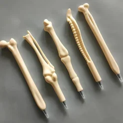 5Pcs Creative Novelty Bone Shape Ballpoint Pens Gift Stationery for School Office Writing Supplies