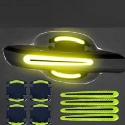 8PCS Decal Tape Open Stickers Car Door Auto Reflective 3D Universal Car Accessories Strips Safety