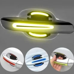 8PCS Decal Tape Open Stickers Car Door Auto Reflective 3D Universal Car Accessories Strips Safety