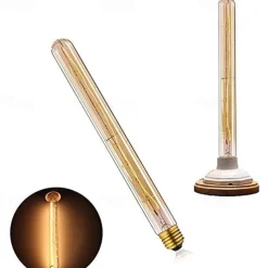 10pcs Dimmable Vintage Edison Bulb E27 T300 40W Chandelier Pendant Lights 220V LED Lamp Incandescent Light Rope Lamp