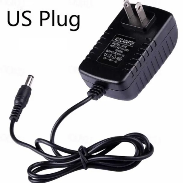 1pcs DIY 12V Power Supply Adapter Plug Transformer AC 110V 220V to DC 12V 2A LED Driver for LED String Strip Light 90cm 3ft