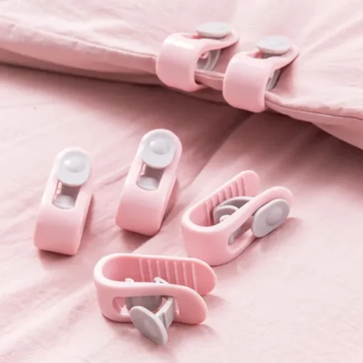 10Pcs Duvet Clips Non-Slip Holder Quilt Blanket Clips Bed Sheet Fixer Sleep Clothes Pegs Cover Fastener Gripper Easy To Unlock