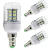 4pcs E14 E27 LED Corn Light Bulbs 3W 12V 5730 SMD 24 LEDs Bulb Lamps White Warm White for Home Office Bar Ceiling Light Wall Lamp