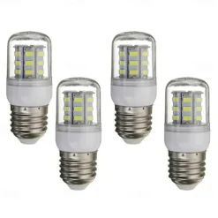 4pcs E14 E27 LED Corn Light Bulbs 3W 12V 5730 SMD 24 LEDs Bulb Lamps White Warm White for Home Office Bar Ceiling Light Wall Lamp