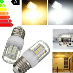 4pcs E14 E27 LED Corn Light Bulbs 3W 12V 5730 SMD 24 LEDs Bulb Lamps White Warm White for Home Office Bar Ceiling Light Wall Lamp