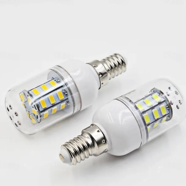 4pcs E14 E27 LED Corn Light Bulbs 3W 12V 5730 SMD 24 LEDs Bulb Lamps White Warm White for Home Office Bar Ceiling Light Wall Lamp