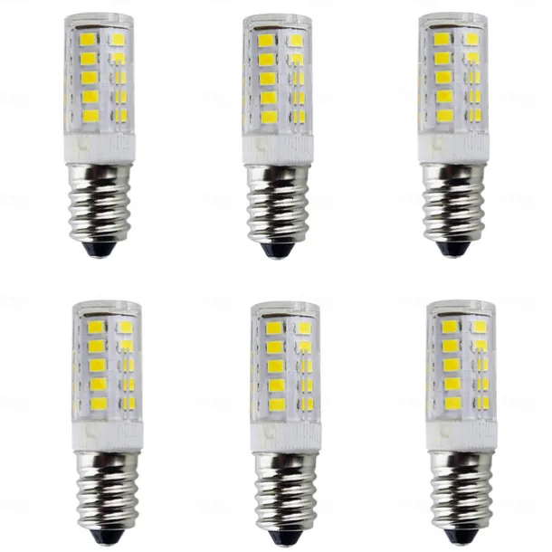 6pcs E14 LED Corn Lights 180Lumens 3W 33 LED Beads SMD 2835 Warm White White 110V.220V
