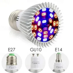 4pcs E14 LED Grow Light for Indoor Plants E27 Full Spectrum LED Plant Light Bulb 18W Fitolamp AC85-265V Red Blue UV IR Led Growing Lamp For Plants GU10