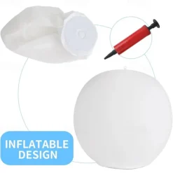 1/2pcs Floating Pool Lights Outdoor Solar Ball Moon Lamp IP68 Waterproof RGB With Remote Controller For Swimming Pool Yard Garden KTV Bar Party Decorative Holiday Summer Lighting