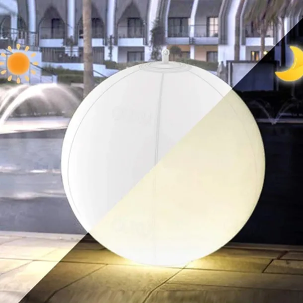 1/2pcs Floating Pool Lights Outdoor Solar Ball Moon Lamp IP68 Waterproof RGB With Remote Controller For Swimming Pool Yard Garden KTV Bar Party Decorative Holiday Summer Lighting