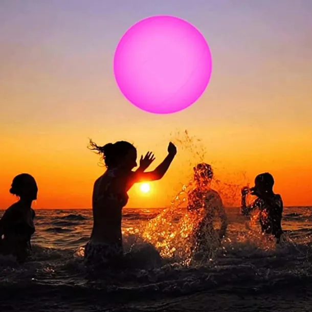 1/2pcs Floating Pool Lights Outdoor Solar Ball Moon Lamp IP68 Waterproof RGB With Remote Controller For Swimming Pool Yard Garden KTV Bar Party Decorative Holiday Summer Lighting