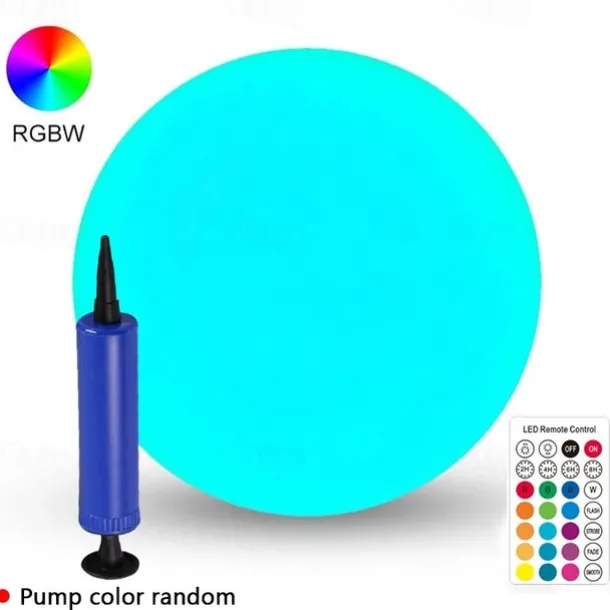 1/2pcs Floating Pool Lights Outdoor Solar Ball Moon Lamp IP68 Waterproof RGB With Remote Controller For Swimming Pool Yard Garden KTV Bar Party Decorative Holiday Summer Lighting