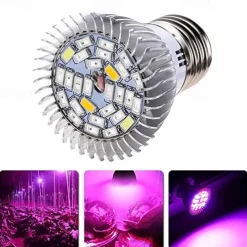 4pcs Full Spectrum Led Grow light Bulb E26 E27 GU10 E14 28leds Grow Plant Light for Hydroponics Greenhouse Organic Indoor Plants AC85-265V