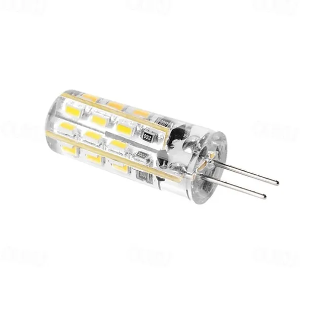 10pcs G4 Bi Pin 1.5w LED Corn Light Bulbs 130lm 15W T3 Halogen Bulb Equivalent 150LM SMD 3014 Warm Cold White for RV Ceiling Fans Lighting DC 12V