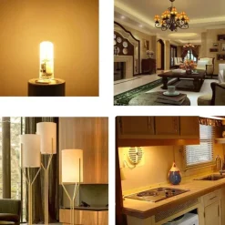 10pcs G4 Bi-pin LED Light Bulb 3W 24LED SMD 2835 Equivalent Halogen Bulb 30W Warm white 3000K Daylight White 6000K 360° Beam Angle Flicker Free DC12V AC220V AC110V