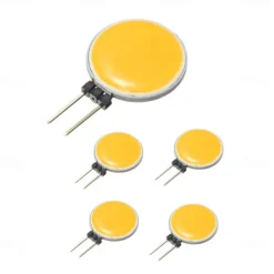 10pcs G4 COB LED Spotlight Bulb AC/DC12V 3W Side pin Bi-pin Marine Camper RV Lamp 180 Degrees Warmwhite/White Option