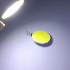 10pcs G4 COB LED Spotlight Bulb AC/DC12V 3W Side pin Bi-pin Marine Camper RV Lamp 180 Degrees Warmwhite/White Option