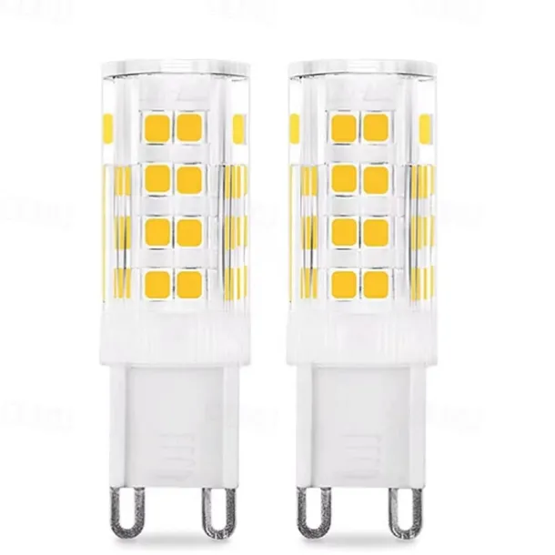 6pcs G9 LED Bulbs Incandescent Bulb 4W Replacement for Halogen Lamp 40W No Flickering AC 220V 240V Energy Saving Small Bulb