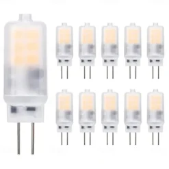 6/10pcs G4 LED Corn Lamp, G4 LED Bi-pin Bulb AC/DC12V 3W 16LEDs 2835 SMD No Flicker Bulb Bead Replacement 30W Halogen Lamp Home Chandelier Lighting