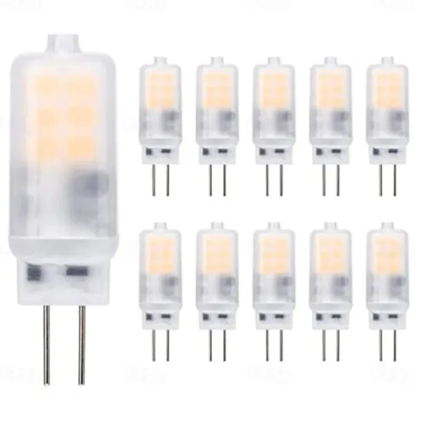 6/10pcs G4 LED Corn Lamp, G4 LED Bi-pin Bulb AC/DC12V 3W 16LEDs 2835 SMD No Flicker Bulb Bead Replacement 30W Halogen Lamp Home Chandelier Lighting