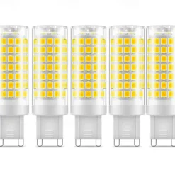 5PCS G9 LEDS 7W Equivalent to 70W Halogen Bulb 700lm Warm White 3000K/White 6000K G9 Energy Saving Bulbs Non-Dimmable Energy Efficiency Class E