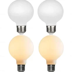 2/4/6PCS G80 7W Globe LED Edison Bulb 650lm E27 Base Opalescent Glass Facing Very Suitable for Dresser Vanity Mirror Floor Lamp AC85-265V