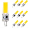 10pcs G4 6W 600lm COB LED Bi-pin Light Bulb Dimmable for Cabinet Light Ceiling Lights RV Boats Outdoor Lighting 60W Halogen Equivalent Warm White Cold White 110~120V