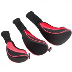 3pcs Golf Club Cover Golf Fan Product Golf Club Cover Driver For Protection Cover Long Neck Anti-friction Club For Head Golf Club Headcover Driver Wood Set Golf Club Covers For Woods And Hybrids Golf