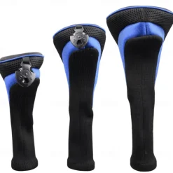 3pcs Golf Club Cover Golf Fan Product Golf Club Cover Driver For Protection Cover Long Neck Anti-friction Club For Head Golf Club Headcover Driver Wood Set Golf Club Covers For Woods And Hybrids Golf