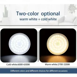 10pcs GU10 LED Spotlight Bulbs - AC 220V, 2835 SMD LED Lamp, 48/60/80 LEDs, Energy-Saving Indoor Lighting for Home and Office