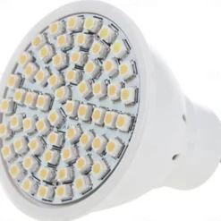 10pcs GU10 LED Spotlight Bulbs - AC 220V, 2835 SMD LED Lamp, 48/60/80 LEDs, Energy-Saving Indoor Lighting for Home and Office