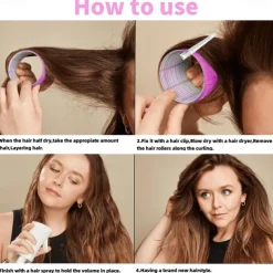 36Pcs Hair Roller Set with Clips, Self-Grip Hair Rollers for Volume, Salon Hairdressing Curlers and DIY Hairstyles, 4 Sizes Rollers Hair Curlers in a Storage Bag