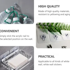 10pcs Heavy Duty Wall Hangers Garland Hooks Outdoor Self Adhesive Wall Hooks Without Nails Wall Hooks for Hanging Wall Hangers Adhesive Hooks, Stick Sticky Wall Hooks Magnetic Purse Hanger