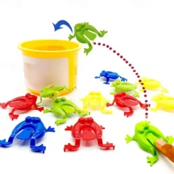 40pcs Jumping Frog Bounce Fidget Toys Kids Novelty Assorted Stress Reliever Toys Children Birthday Gift Party Favor Creative Small Gift Holiday Accessory Birthday Party Supplies Birthday Gift
